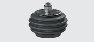 Ball joint for suction cups, with brake